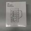 PATIKIL Glass Measuring Cup with Handle, 600ml Glass Liquid Beaker Liquid Measure Cup with V-shaped Spout and Scales for Kitchen Restaurant, Clear