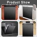 Black Brushed Stainless Steel Dishwasher Magnet Skin Cover, Black Metal Pattern Front Dishwasher Cover Magnet Decoration, Stainless Steel Home Cabinet Decals Appliances Sticker - 23"L x 26"H Magnetic
