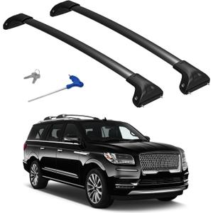 300lbs Roof Rack Cross Bars Compatible with Ford Expedition/Max 2018-2026 & Lincoln Navigator 2018-2024, Aluminum Roof Rails Crossbars Cargo Carrier Luggage (not for 2025 2026 Navigator)