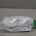 AmazerBath 78 Inch White Shower Curtain, 72 x 78 Plastic, Heavy Duty, Waterproof Thick PEVA with 3 Weighted Stones and 12 Rustproof Grommet Holes