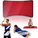 Red Light Therapy Mat for Body, 39" x 23" Large Size Near Infrared Red Light Therapy Pad Full Body, 660nm&850nm(520 LEDs), Adjustable Timer and Power Levels