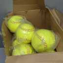 Soulchen 24 Pack Sports Softball Motivational Fastpitch Softball Practice Official Size and Weight Balls Leather Covered Training Ball for Youth Beginner Players Games Practice