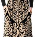 GRECERELLE Women Long Sleeve Casual Round Neck Loose Solid Floral Maxi Long Dress with Pockets, S-3XL (XX-Large)