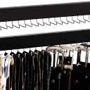 StorageWorks Tie Rack with 20 Hooks, 2-Pack Wall-Mounted Wooden Hangers for Neckties, Belts, Hats, Black