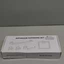 5 Piece Black and Gold Towel Bar Set - Gold and Black Bathroom Accessories with 2 Towel Hook, Stainless Steel Wall Mounted Bathroom Towel Rack Set - Square 16-Inch