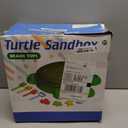Turtle Sandbox with Lid & Beach Toys Set, 38" Kids Sandbox for Toddlers 3-8, Indoor Outdoor Sensory Play Sand Box with Cover, Summer Gift for Ages 3-8