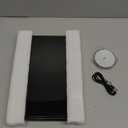 HIEEY 3 Way Mirror for Hair Cutting with LED,360 Trifold with Height Adjustable Telescoping Hooks,and 5X Magnification,for Makeup and Styling (Black)