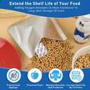 50 Pack 1 Gallon Mylar Bags for Food Storage with Oxygen Absorbers for Rice, Grains, Coffee Beans and Emergency Long Term Food Storage