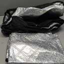 2-Piece Car Windshield Cover Set - All-Weather Front & Rear Protection with Magnetic Edges and Side Mirror Covers for Cars, Trucks, SUVs - Fits Most Vehicles(with Front Window,Silver)