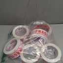 JIALAI HOME Fragile Tape Handle with Care Packing Tape 6 Rolls, Heavy Duty Shipping Box Sealing Tape with Dispenser, 2 Inch x 330 Feet (110 Yards) for Shipping and Moving Boxes