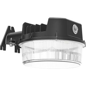 CINOTON LED Barn Light, Dusk to Dawn Outdoor Lighting, 42W 4950LM 5000K Daylight, Exterior Security Flood Light with Photocell, UL Listed, IP65 Waterproof Outside Area Fixture for Street, Black 1 Pack
