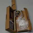 Ivilon Side Window Short Curtain Rod - End Cap Style Design 1 Inch Pole. 16 to 28 Inch Color Warm Gold