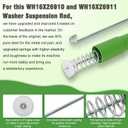 WH16X26910 WH16X26911 Suspension Rod Replaces WH16X24144 WH16X24145 AP6287023, Fit for GE Washer Suspension Rod, Compatible GTW335ASN1WW, GTW335ASN2WW, GTW460ASJ5WW, GTW465ASN1WW