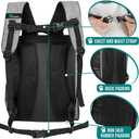PetAmi Dog Backpack Carrier for Small Large Cat, Pet, Puppy, Ventilated Pet Hiking Backpack Travel Bag, Airline Approved Cat Backpack Carrier, Camping Biking Dog Bag Up to 18lbs Pet, Grey