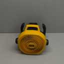 Battery Operated Fan Compatible with Dewalt 20V Max Battery with AC Adapter, Up to 650 CFM & Variable Speed, Low Noise 30dB, Portable Fan for Indoor/Outdoor Jobsite, Camping (Tool Only), Yellow