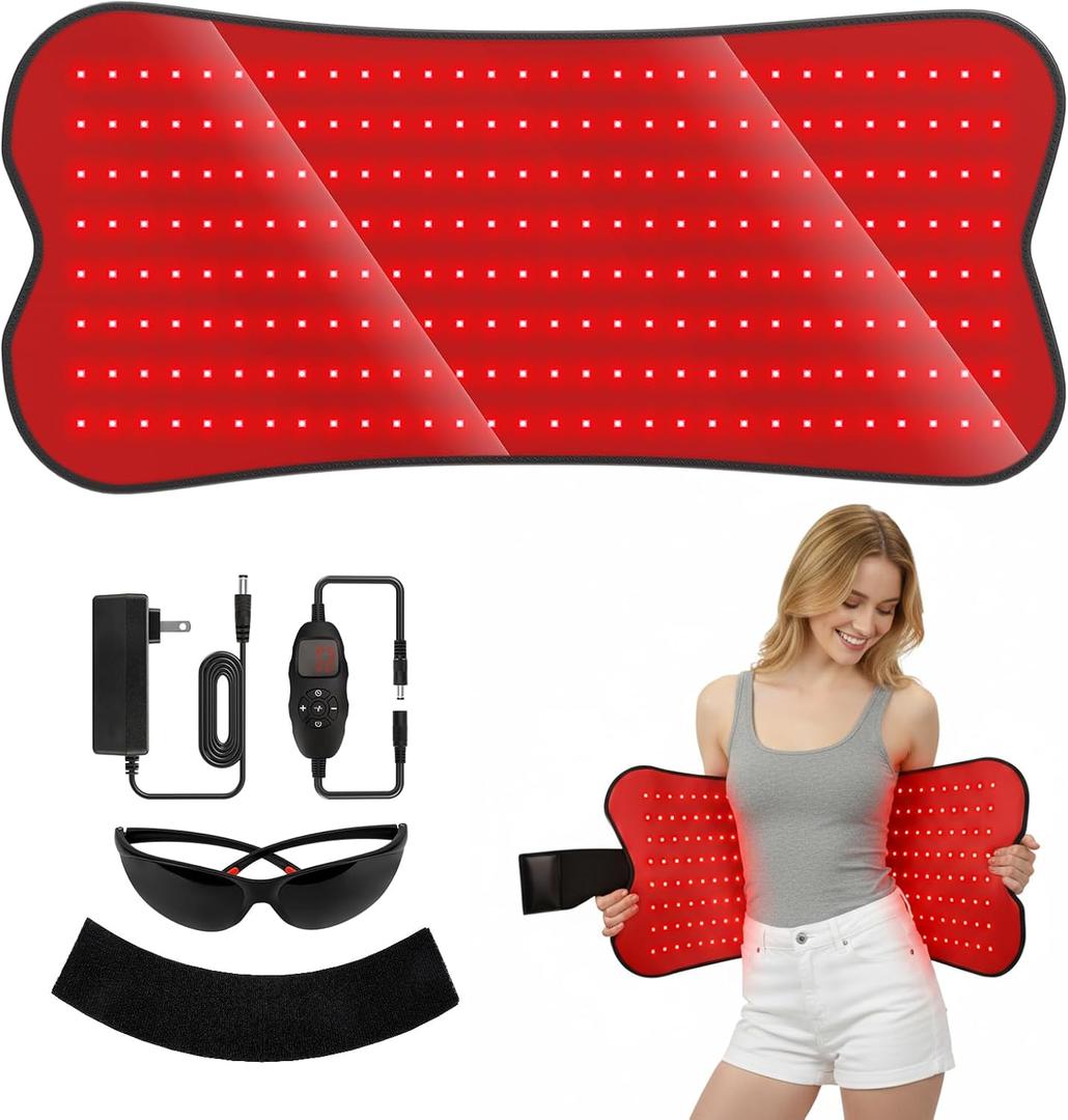 Red Light Therapy Mat for Body - 31.1" x 14.2" Red Light Therapy Pad with 240 LEDs, 660nm Red & 850nm Near Infrared, 29W High-Power, W240