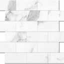 2026 New Upgrade Peel and Stick Backsplash Tile, Peel and Stick 11.34" X 11.57" Wall Tile for Kitchen, Bathroom, Fireplace, Laundry (Bright White, 10 Packs)