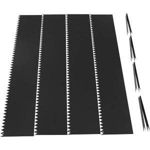 3 x 4PCS Steel Landscape Edging 40 x 8 Inch, Steel Edging Steel Garden Edging Border, Landscape Edging, Steel Lawn Edging, Garden Edging, Garden Border Edging for Landscaping (Black, 40 x 6 Inch x 4Pcs)