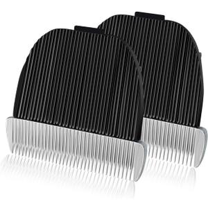 2 Pack Replacement Blade Compatible with oneisall Low Noise Dog Clippers, Made of Ceramic Blade & Stainless Steel Blade