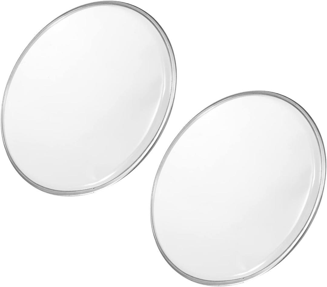MECCANIXITY 10 Inch Drum Head Drum Skin Sound Controlled PET Material, Transparent, Pack of 2