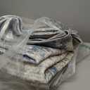 6x9 Area Rugs for Living Room, Washable Modern Abstract Large Area Rug Neutral Soft Non Slip Kids Rug Stain Resistant Indoor Carpet for Bedroom Nursery Dining Room Playroom Office (Blue White, 6'x9')