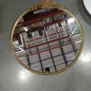 Round Gold Mirror,28inch Baroque Style Vintage Decorative Circle Wall Mirror for Living Room, Bedroom, Bathroom, and Entryway,Antique Gold