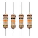 California JOS 10K Ohm Carbon Film Fixed Resistor 1/2 W (0.5 Watts) 5% Tolerance, (R, ) Resistor (100 Pack)
