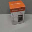 Mini Plug in Heater, Portable Wall Space Heater with Remote, Small Wall Outlet Heating with Adjustable Thermostat and 12H Timer, LED Display for Home Office Bathroom Indoor Use (Snow)