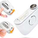 Adjustable Blade Opening Electric Nail Clipper White