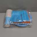 145PCS Cartoon Teacher Party Supplies English Teacher Themed Happy Birthday Party Decorations for Kids Chlid Includ Orange Blue Paper Plates Napkins Cups Tableware Set with Tablecloth Serve 24 Guests