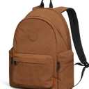 mixi Outdoor Lightweight Backpack Casual Carry On Laptop Backpack Travel Bookbag for Women Men, Water Resistant Durable Hiking Bag for Camping Weekender Sports College Work, 17 Inch, Brown