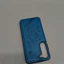 Korecase Wallet Phone Case for Samsung Galaxy S23 with Card Holder, Butterfly Floral PU Leather Back Flip Case -Blue