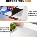 36x23" 304 Stainless Steel Cutting Board with Lip, Extra Large, 1.5mm Thick, 35.43x22.83 Inch