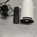 Mini Portable Projector 4K WiFi 6 BT 5.2 Upgraded Portable Projector Full HD Supported for Phone /PC /TV /HDMI /PS5 /Laptop Auto Keystone Home Theater 180 Rotation [Built-in App] White