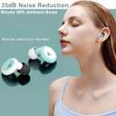 Reusable Silicone Ear Plugs for Sleep & Noise Reduction – Super Soft, Hypoallergenic Ring Earplugs – 20dB Noise Cancelling – Includes 3 Sizes (S/ M/ L) & Storage Box