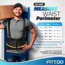 FITTOO Back Brace with Removable Suspenders & Lumbar Pad for Back Pain Relief, Heavy Lifting Support, Moving and Warehouse Jobs, Lower Back Pain Protection Belt for Men & Women in Construction (Medium (Pack of 1), Coal)