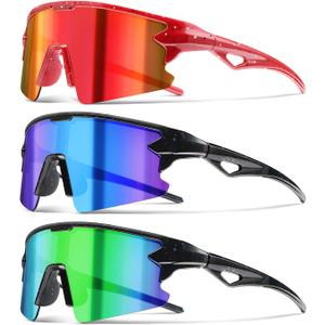Youth Baseball Sunglasses for Boys Girls Kids Sports Sun Glasses Softball Cycling UV400 Protection Ages 3-14