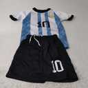 Soccer Jerseys for Kids Boys Girls Youth for Sport Football Training Uniform Soccer Fans Shirt Gift Kit Set (6-7 Years, Blue1)