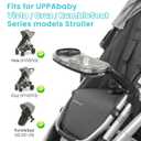 Snack Tray Compatible with UPPAbaby Vista V3/Vista V2/Vista/Cruz V3/Cruz V2/Cruz/RumbleSeat (V2,V2+,V3) Stroller Tray with Lid, Quick Attachment, Folds with Stroller, Dishwasher Safe, Patent Pending