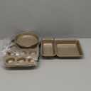 Baking Pans Set, 5-Piece Nonstick Bakeware Sets with Round/Square Cake Pan, Muffin Loaf Roast Pan, Baking Sheets for Oven, Kitchen Cookware Sets Baking Tray Baking Supplies, Gold