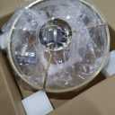 Ceiling Fans with Lights and Remote/ APP Control, 19.7in Flush Mount Ceiling Fan with Light, Smart Low Profile Ceiling Fan 6 Wind Speeds, 3000K-6500K Dimmable LED Ceiling Fan Light for Bedroom, Gold