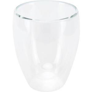 Transparent Double Layer Milk Cup Cylindrical Heat Coffee Mug for Home Beverage (350ml)