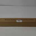 Lorbro Broom Holder Door Mount, Over the Door Broom and Mop Holder with 2 Over Door Hooks, Wood Broom Hanger, Tool Rack Organizer for Laundry, Garage, Closet, Kitchen Decor, 4 Slots & 4 Hooks Rustic (Black)