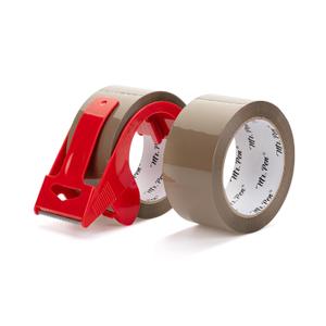 Mr. Pen- Packing Tapes, 2" Wide, 60 Yard, Brown, 2 Pack with 1 Dispenser Gun, 2.6 mil, Heavy Duty Packing Tape with Dispenser