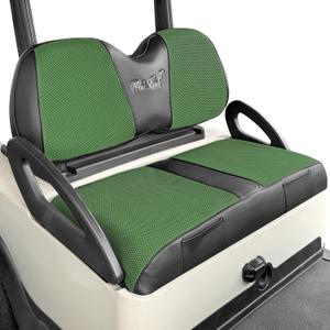 Golf Cart Seat Covers for Club Car Precedent Front Seat Covers Thicken Breathable Mesh Patchwork Vinyl Leather Fit Ordinary Cushion Seat Cover No Nail Gun Easy to Install Black & Green Golf Cart Seat Covers for Club Car Precedent Front Seat Covers Thicken Breathable Mesh Patchwork Vinyl Leather Fit Ordinary Cushion Seat Cover No Nail Gun Easy to Install Black & Green