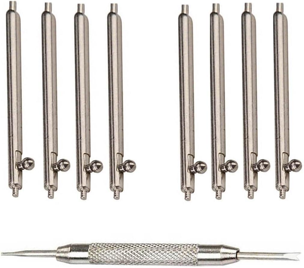 23mm Quick Release Spring Bars Watch Pins, 23mm Stainless Steel Watch Pins 8PCS Diameter 1.5mm + Spring Bar Tool (23mm)