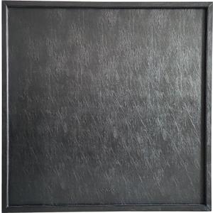 34 x 34 inches high-end Light Luxury Leather Square Oversized Service Tray, Ottoman TrayCoffee Tray, Food Tray, Family Dinner, Out-of-House Picnic, Party Essential Tray (34 inch Black)
