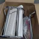 Medline Shower Chair Seat with Padded Armrests and Back, Heavy Duty Shower Stool for Bathtub, Slip Resistant Shower Seat with Adjustable Height, Shower Bench for Inside Shower with 350 lb Capacity (White)