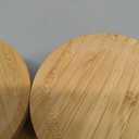 10pcs Wine Glass Charcuterie Topper Wine Glass Toppers, Bamboo Round Wines Glasses Charcuterie Board, Bamboo Appetizer Plates for Christmas Family Gatherings Bars Restaurants
