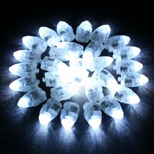 LIHAO 30PCS Mini LED Lights, LED Balloon Light Up Balloons for Party Decorations, Party Lights for Paper Lanterns Birthday Party Wedding Bedroom Halloween Christmas Decoration - White